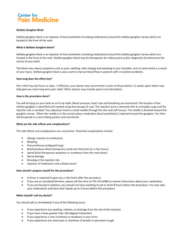 Stellate Ganglion Block