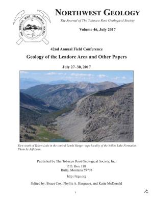 Geology of the Leadore Area and Other Papers