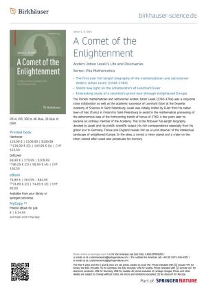 A Comet of the Enlightenment Anders Johan Lexell's Life and Discoveries Series: Vita Mathematica