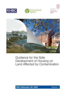 Guidance for the Safe Development of Housing on Land Affected by Contamination