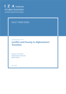 Conflict and Poverty in Afghanistan's Transition