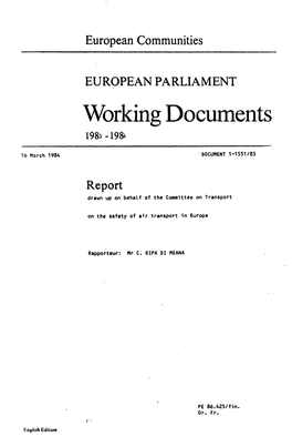Working Documents 1983 -1984