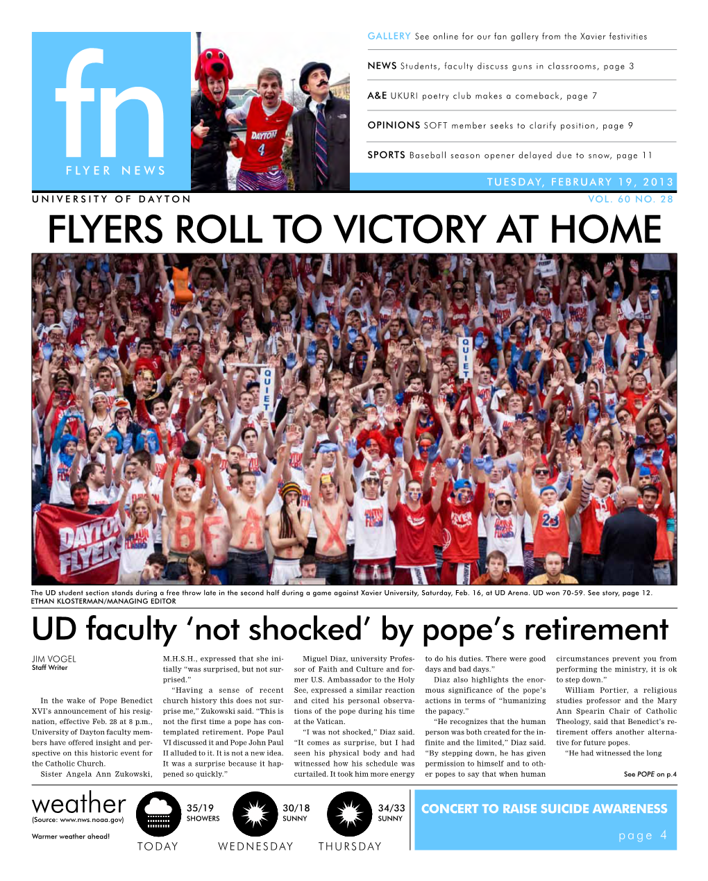 Flyer News, Vol. 60, No. 28