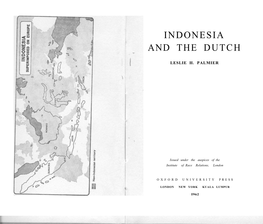 Indonesia and the Dutch