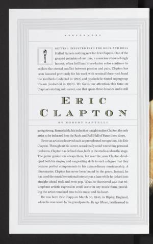 Hall of Fame Is Nothing New for Eric Clapton. One of the Greatest