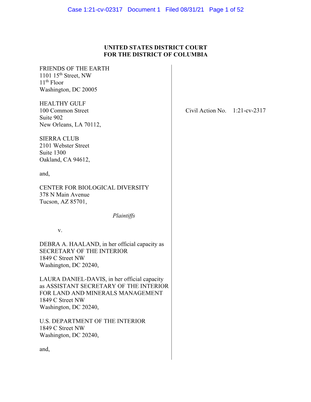 Case 1:21-Cv-02317 Document 1 Filed 08/31/21 Page 1 of 52