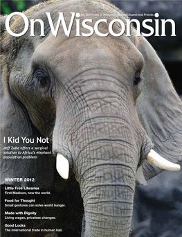 Wisconsin Alumni Association || Onwisconsin Winter 2012