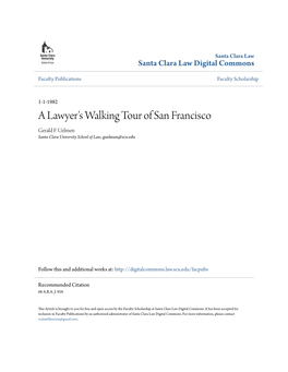 A Lawyer's Walking Tour of San Francisco Gerald F
