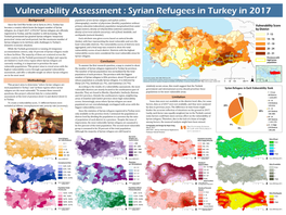 Vulnerability Assessment : Syrian Refugees in Turkey in 2017