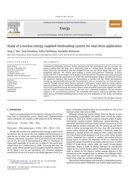 Study of a Nuclear Energy Supplied Steelmaking System for Near-Term Application