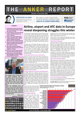 Airline, Airport and ATC Data in Europe Reveal Deepening Struggles This Winter