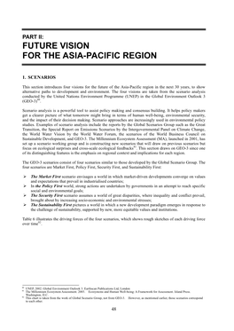 Future Vision for the Asia-Pacific Region