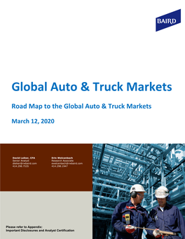 Global Auto & Truck Markets