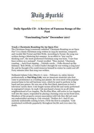 “Fascinating Facts” December 2017