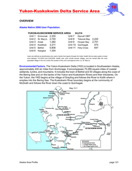 Yukon-Kuskokwim Delta Service Area