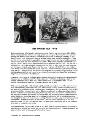 Rex Whistler 1905 - 1944
