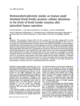 Immunoelectrophoretic Studies on Human Small