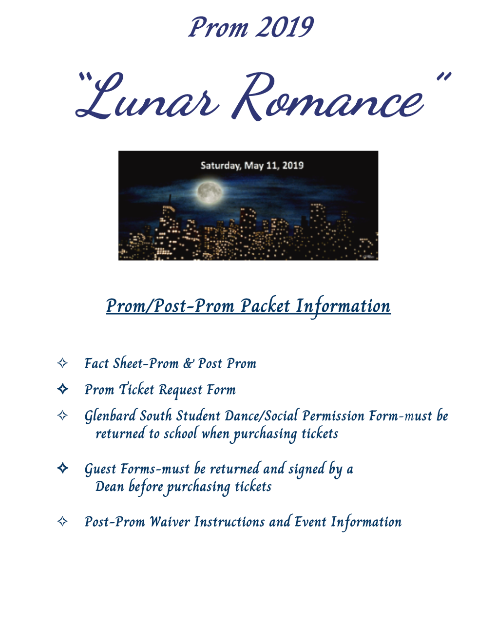 Prom 2019 “Lunar Romance”