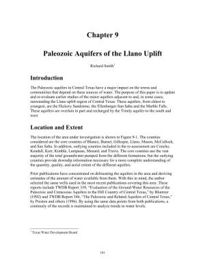 Report 360 Aquifers of the Edwards Plateau Chapter 9 Llano Uplift
