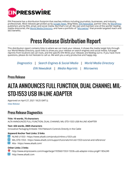 Alta-USB-1553 PR