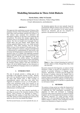 Modelling Intonation in Three Irish Dialects (PDF, 197Kb)