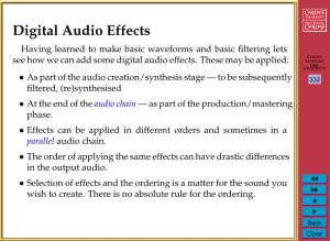 Basic Digital Audio Effects