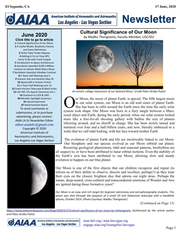 June 2020 Newsletter