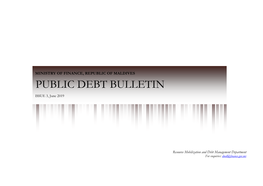 DEBT BULLETIN ISSUE 3, June 2019