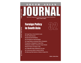 Foreign Policy in South Asia 32