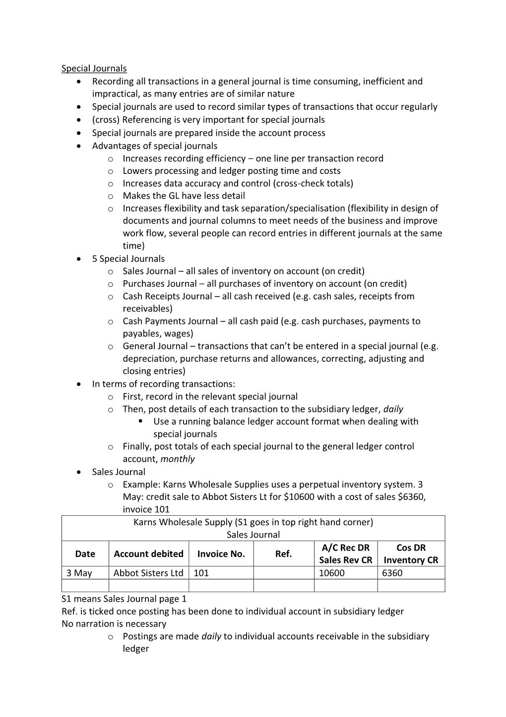 Special Journals • Recording All Transactions in a General Journal Is