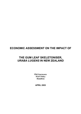 Economic Assessment on the Impact of the Gum Leaf
