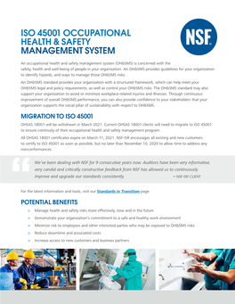 Iso 45001 Occupational Health & Safety Management System