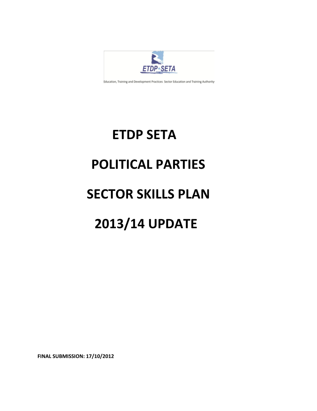 02 ETDP SETA SSP Political Parties Final 02072013.Pdf