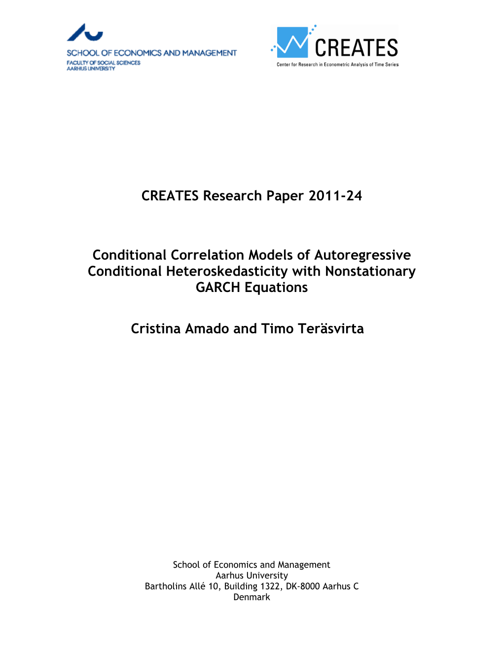 Conditional Correlation Models of Autoregressive Conditional Heteroskedasticity with Nonstationary GARCH Equations