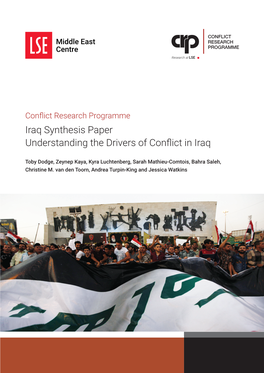 Iraq Synthesis Paper Understanding the Drivers of Conflict in Iraq