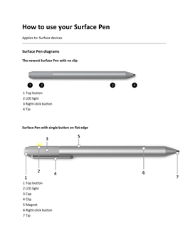 How to Use Your Surface Pen