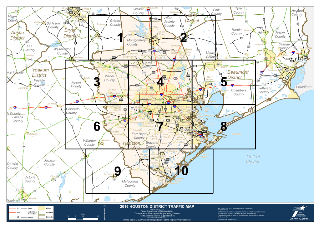 2016 Houston District Traffic Maps