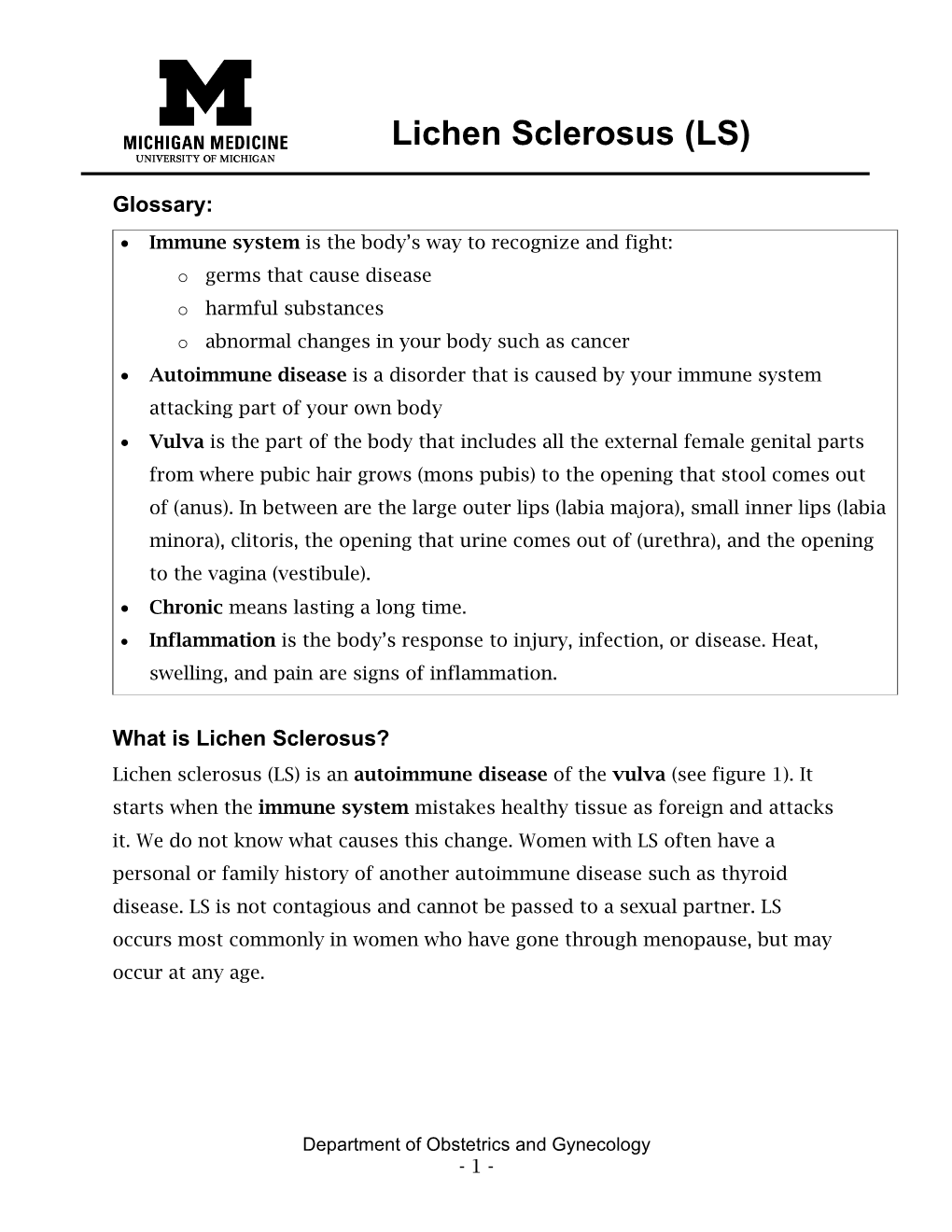 Lichen Sclerosus (LS)