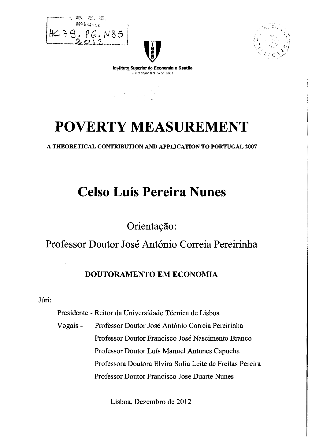 Poverty Measurement