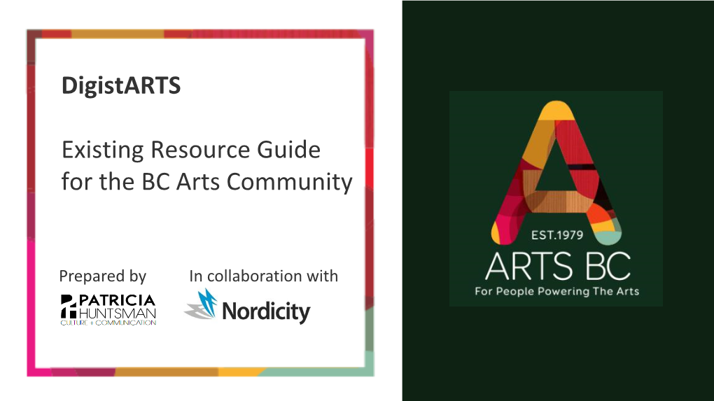 Arts BC Resource Guide