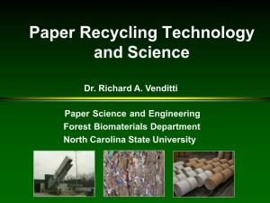 Paper Recycling Technology Detailed Part 1A