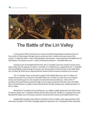 The Battle of the Liri Valley