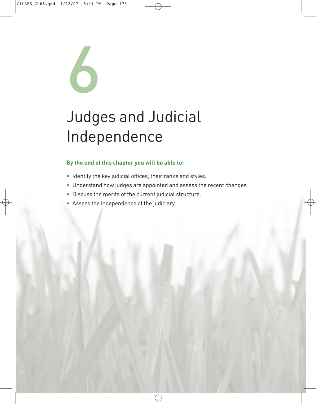 Judges and Judicial Independence