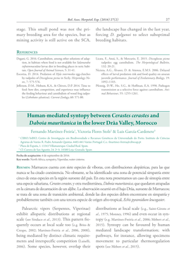 Human-Mediated Syntopy Between Cerastes Cerastesand Daboia