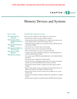 Memory Devices and Systems