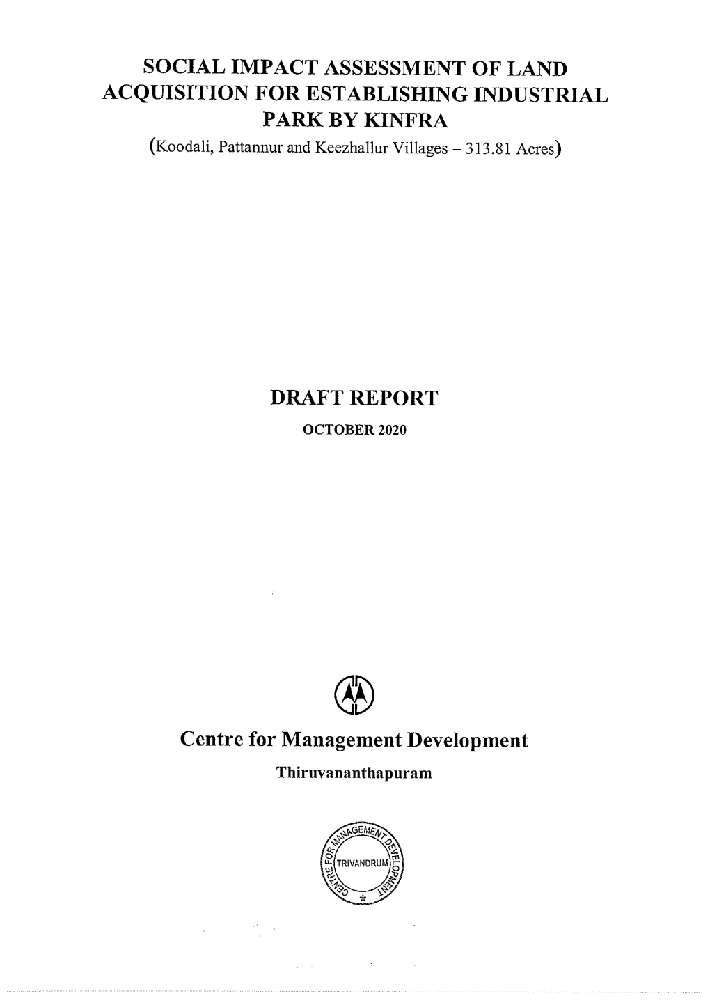 SIA-Final Report-KINFRA Industrial Park-Kannur-313