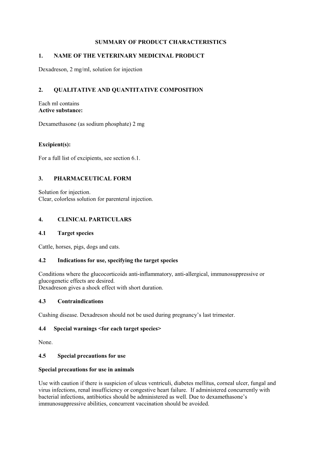 Dexadreson Solution for Injection ENG Smpc