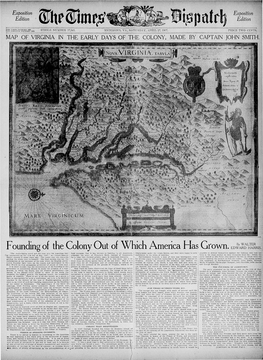 Foundingof Thecolonyout Ofwhichamerica Has Grown. By