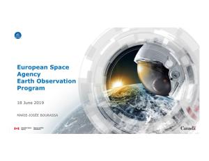 European Space Agency Earth Observation Program
