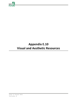 Appendix E.10 Visual and Aesthetic Resoruces